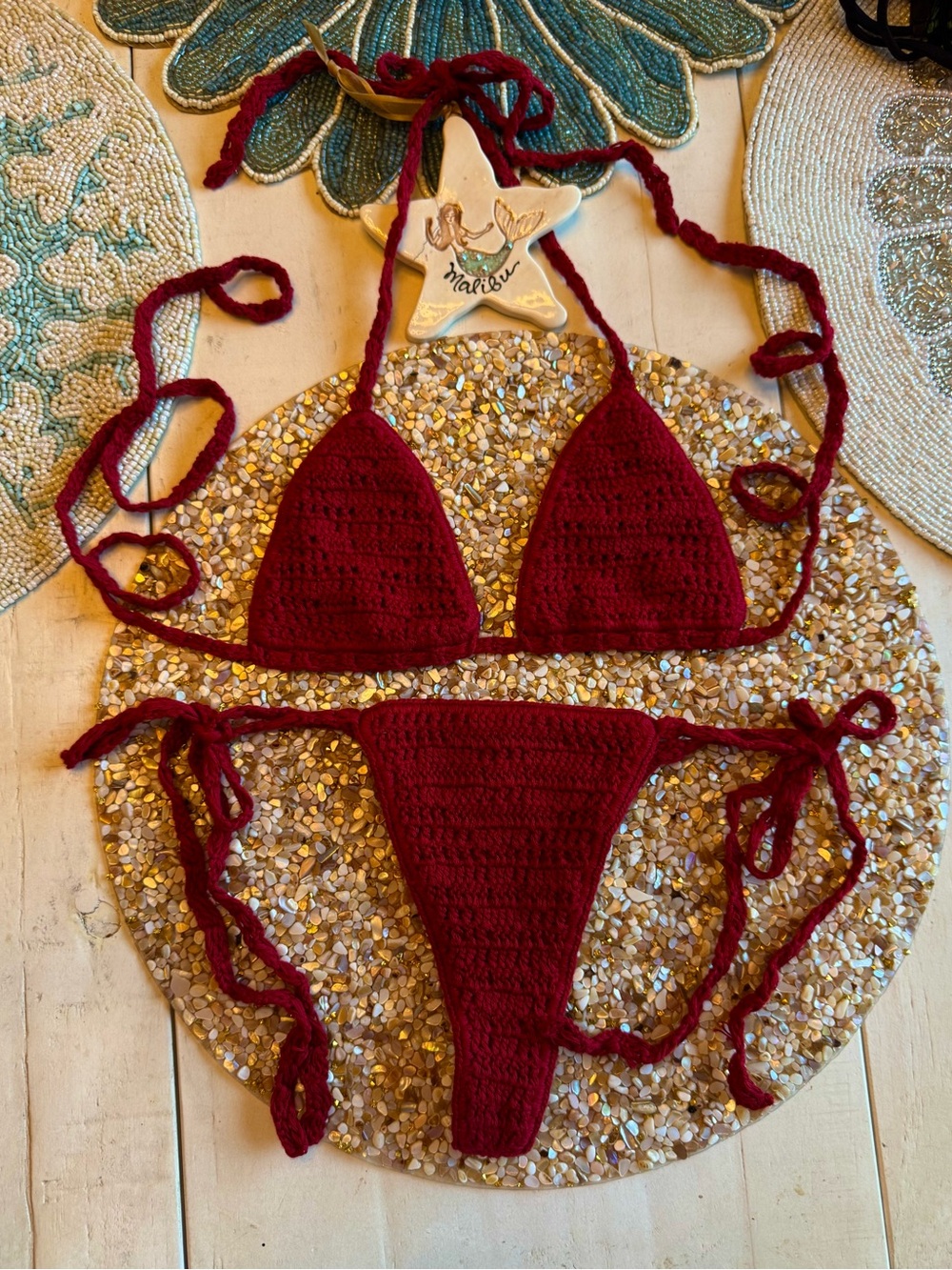 Indah garnet crochet bikini